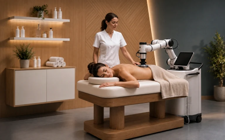 AI masszázs-robot az Imagine Health Centerben
